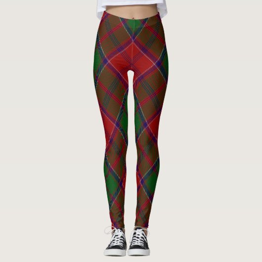Grant Clan Tartan Kariert Leggings (Vorderseite)