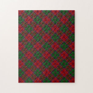 Grant Clan Tartan Kariertes Muster Puzzle