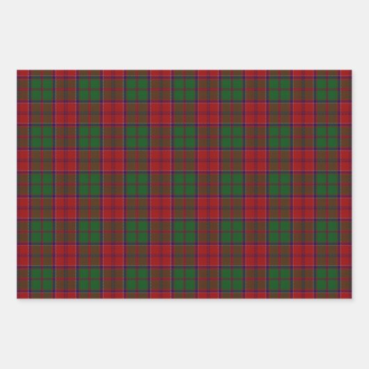 Grant Clan Tartan Scottish Kariert Geschenkpapier Set (Vorderseite 2)