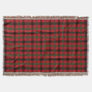 Grant Clan Tartan Scottish Kariert Sangria Decke