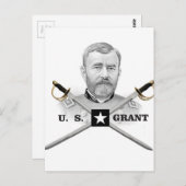 Grant eines Kreuzes Postkarte (Vorne/Hinten)