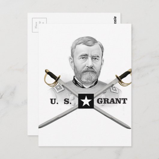 Grant eines Kreuzes Postkarte (Vorne/Hinten)