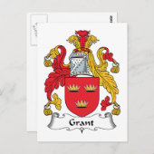 Grant Familienwappen Postkarte (Vorne/Hinten)