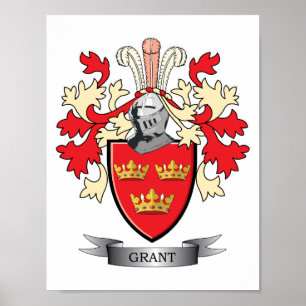 Grant-Familienwappen-Wappen Poster