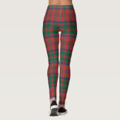 Grant Kariert Scottish Clan Tartan Red Green Blue Leggings (Rückseite)