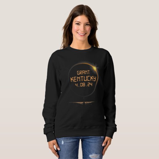 Grant Kentucky KY Total Solar Eclipse April 8 2024 Sweatshirt (Vorne ganz)