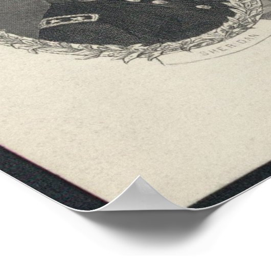 Grant, Lincoln, Sheridan, Sherman Poster (Ecke)