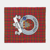Grant of Rothiemurchus Clan Abzeichen Tartan Karie Fleecedecke (Vorderseite (Horizontal))
