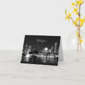 Grant Park Chicago Grayscale Dankeschön Karte (Gelbe Blume)