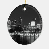 Grant Park Chicago Grayscale Keramikornament (Links)