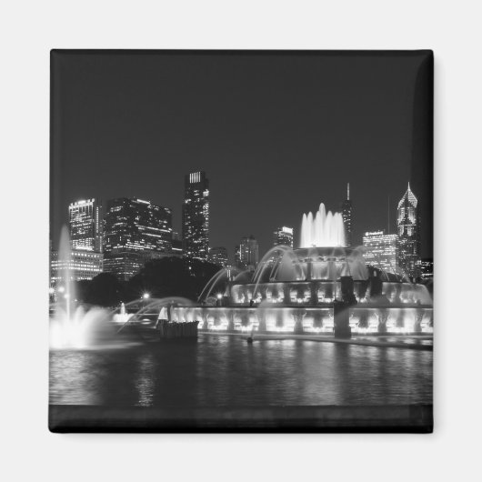 Grant Park Chicago Grayscale Magnet (Vorne)