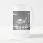 Grant Park Chicago Grayscale Mattierte Tasse (VorderseiteRechts)