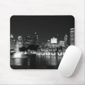 Grant Park Chicago Grayscale Mousepad (Mit Mouse)
