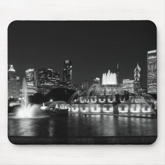 Grant Park Chicago Grayscale Mousepad (Vorne)