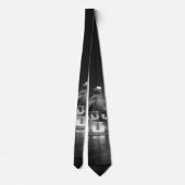 Grant Park Chicago Grayscale Neck Tie Krawatte (Rückseite)