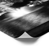 Grant Park Chicago Grayscale Poster (Ecke)