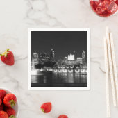 Grant Park Chicago Grayscale Serviette (Beispiel)