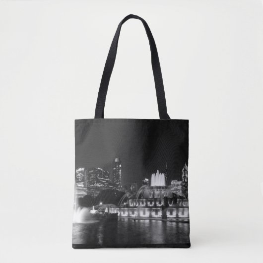 Grant Park Chicago Grayscale Tasche (Vorderseite)