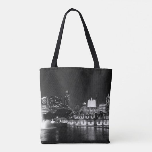 Grant Park Chicago Grayscale Tasche (Rückseite)