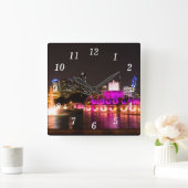 Grant Park Chicago Wall Clock Quadratische Wanduhr (Zuhause)