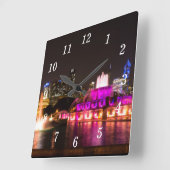 Grant Park Chicago Wall Clock Quadratische Wanduhr (Winkel)