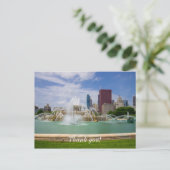 Grant Park City View Vielen Dank Postcard Postkarte (Stehend Vorderseite)