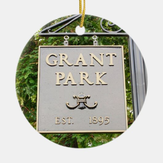 Grant Park, Grant Park Atlanta, Grant Park Keramik Ornament (Vorne)