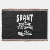 Grant Personalisiert Name Birthday Gift Decke (Vorderseite)
