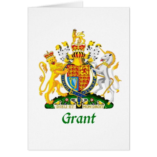 Grant-Schild von Großbritannien (Vorne)