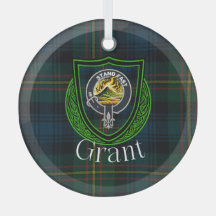 Grant-Schottischer-Clan-Tartan und -Wappen