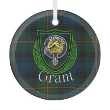 Grant-Schottischer-Clan-Tartan und -Wappen