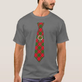 Grant Scottish Badge & Tartan Necktie T-Shirt (Vorderseite)