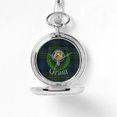 Grant Scottish Clan Tartan & Crest Armbanduhr (Vorderseite)
