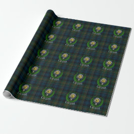 Grant Scottish Clan Tartan & Crest Geschenkpapier