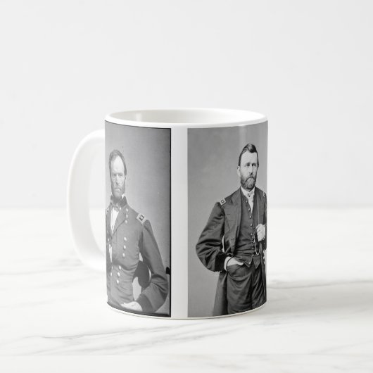 Grant Sherman Sheridan Tasse (Vorderseite Links)