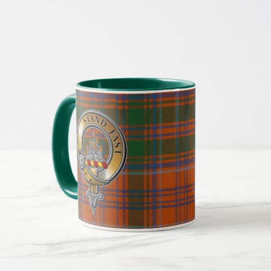 Grant Tartan & Abzeichen Tasse (Vorderseite Links)