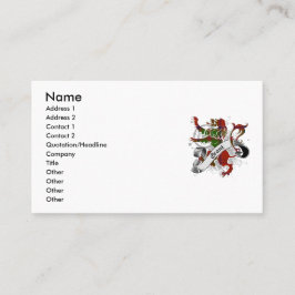 Grant Tartan Lion Visitenkarte