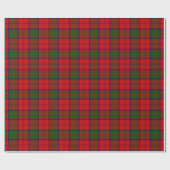 Grant tartan red green kariert geschenkpapier (Flach)