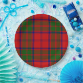 Grant tartan red green kariert pappteller (Party)