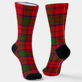 Grant tartan red green kariert socken (Gewinkelt)