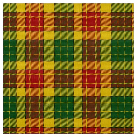 Grant Tartan Red Green und Yellow Karierte Stoffe (Muster)