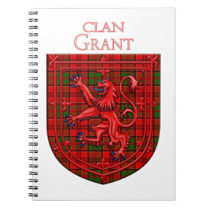 Grant Tartan Scottish Kariert Lion Rampant Notizblock