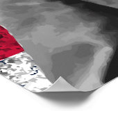 Grant und die amerikanische Flagge Poster (Ecke)