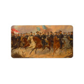 Grant und Seine Generäle von Ole Peter Hansen Ball Adressaufkleber (Vorne)