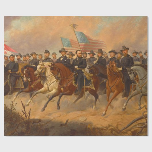 Grant und Seine Generäle von Ole Peter Hansen Ball Geschenkpapier (Flach)