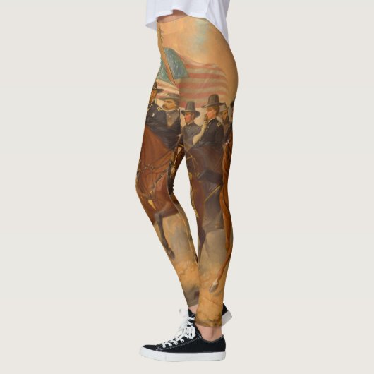 Grant und Seine Generäle von Ole Peter Hansen Ball Leggings (Links)