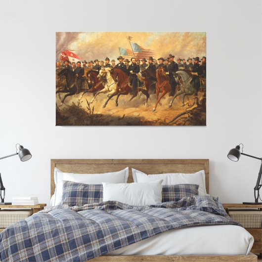 Grant und Seine Generäle von Ole Peter Hansen Ball Leinwanddruck (Insitu (Schlafzimmer))