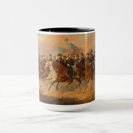 Grant und Seine Generäle von Ole Peter Hansen Ball Tasse (Zentrum)