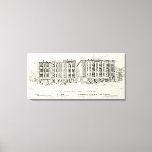 Grant West side Sutter und Bush Leinwanddruck (Vorderseite)