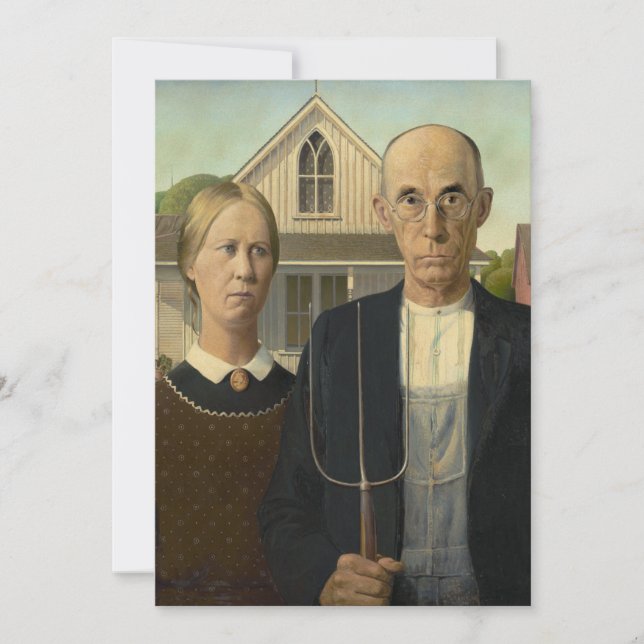 Grant Wood - American Gothic (Vorderseite)